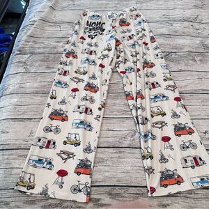 Brief Insanity Cream Pajama Bottoms Camping Print “Home is Where You Park it” LG